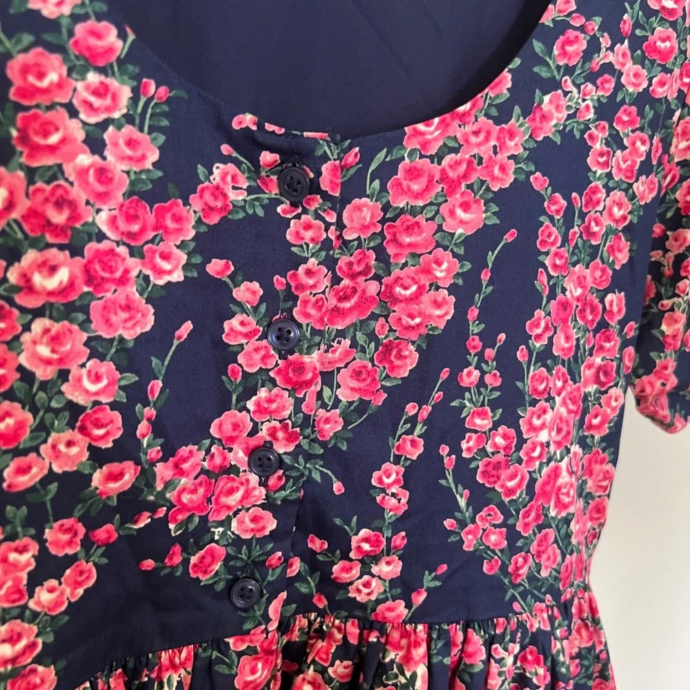 Janie and Jack American Girl Rose Floral Puff Sleeve Dress Party Size 16 NWT